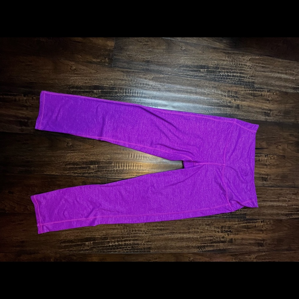 Athleta Purple high waist cropped leggings size XST